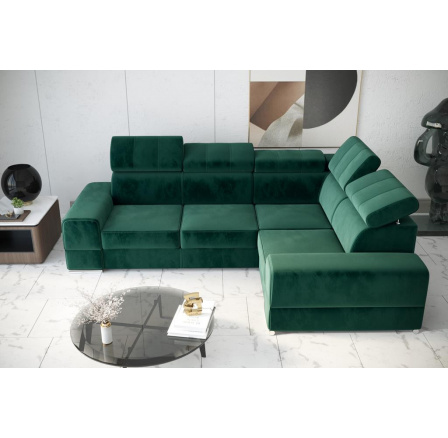 Rohová sedacia súprava ROYAL II 280×210 - zelená, pravá Rohová sedacia súprava ROYAL II 280×210 - zelená, pravá