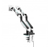 Dvojitý držiak na monitory 49 palcov, bielo-čierny X-Arm Dual RGB