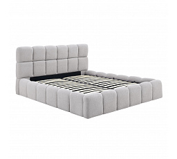 Posteľ 160x200 MURCJA s Úložným Priestorom Sivé Boucle
