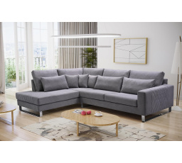 Rohová sedacia súprava Colby šedá ľavá