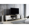 TV komoda LOTTA RTV160 (2D2K), Biela/Dub sonoma