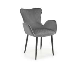 Jedálenská stolička K427, sivý zamat