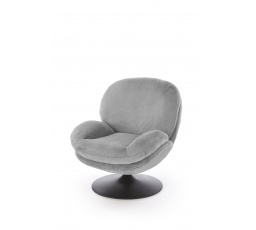 Moderné kreslo SHELL, popolavé