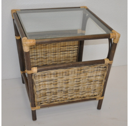 Ratanový stôl Borneo skladací stôl - prútená zmes