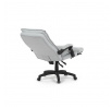 Kancelárske stoličky s podnožkou, svetlosivá látka, PC mechanizmus s aretáciou