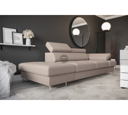 Sofa GALAXY II leňoška 235 cm - béžová, ľavá strana