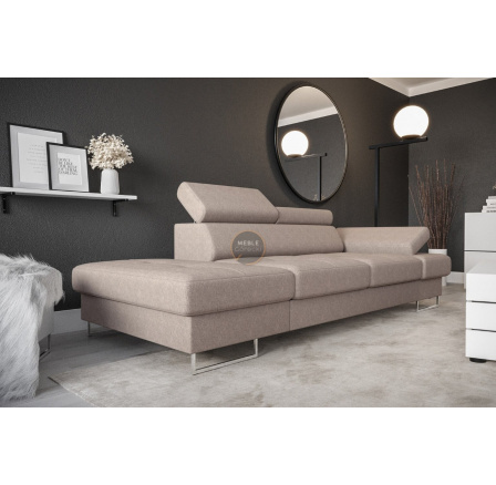Sofa GALAXY II leňoška 235 cm - béžová, ľavá strana