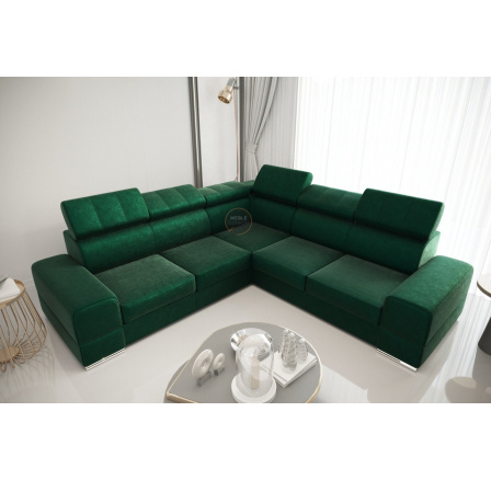 Rohová sedacia súprava ROYAL MAX 286×286 - zelená, ľavá Rohová sedacia súprava ROYAL MAX 286×286 - zelená, ľavá