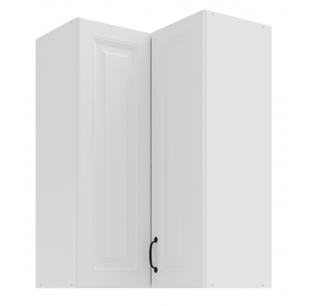 Horná rohová skrinka STILO - 60x60 GN-90 2F (90­°), Biela/Biela