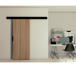 Posuvné dvere STANDART MIX A80, Sonoma/čierna