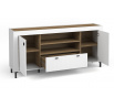 Komoda MOSSA MO7, dub whisky/biely mat
