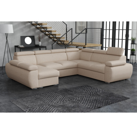 Pohovka Bodie U ľavá béžová