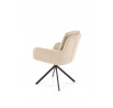Jedálenská otočná stolička K536, Béžová/Čierna
