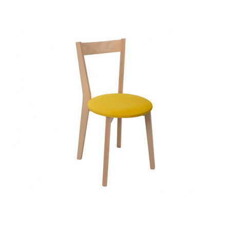 stolička IKKA dub sonoma/žltá (TX069/Otusso 14 žltá)