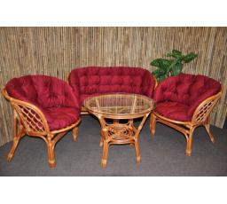 Vankúše pre Bahama set big burgundy MAXI
