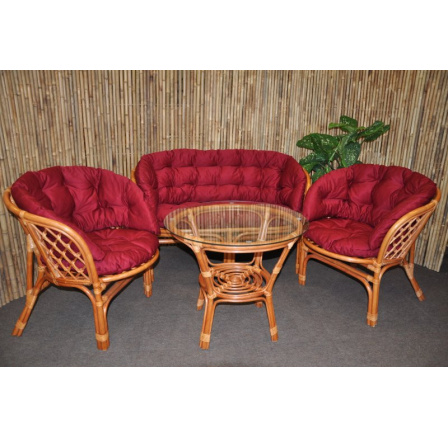 Vankúše pre Bahama set big burgundy MAXI