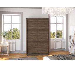 Šatní skriňa s posuvnými dverami COLLIN 120 Choco+Choco