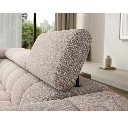 Carmenn corner sofa with sleeping function, storage compartment and adjustable headrests, light brown bouclé, left-hand side Xillar 20 205x126 Left 1