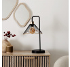 Stolná lampa Anel čierna/ratan