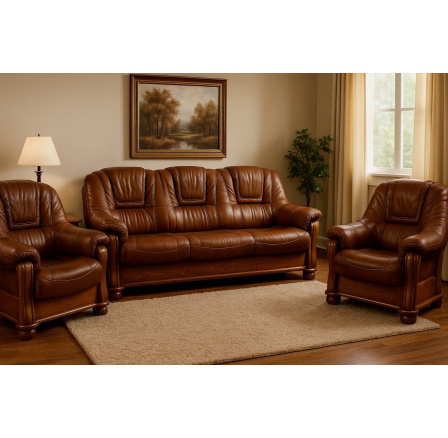 Kožená sedacia súprava Royal 3+1+1 DTS50/D9