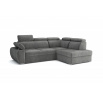Rohová sedacia súprava Bodie IV pravá tmavosivá