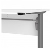 Písací stôl OFFICE 80400/382, Biela/Silver grey