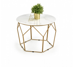 Konferenčný stôl MADISON, zlatý/mramor