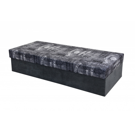 GERDA-posteľ celočalúnená sivá - matrac Pružinový korpus R96/matrac C03 kolekcia "FN" (K250)