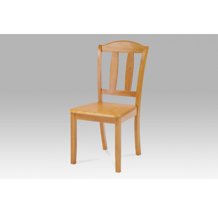 Jedálenská stolička celodrevená, farba jelša