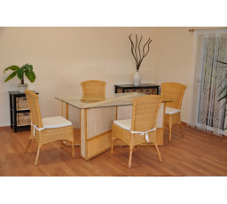 Ratanový jedálenský set