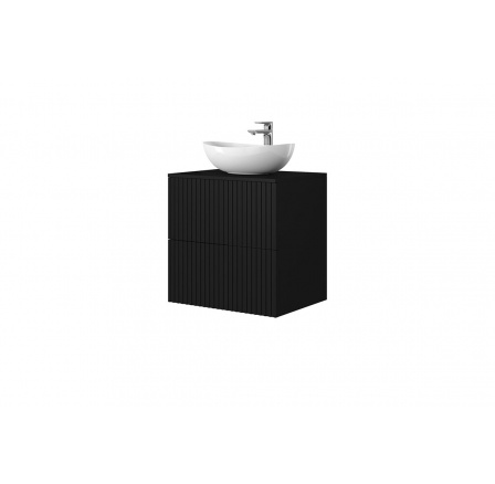 Závesná skrinka pod umývadlo Nicole 60 cm - čierny mat