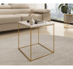 Konferenčný stolík Adina Zlatý+Biely Lesk
