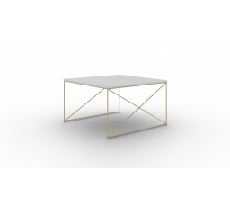 Stolík kávový Nelia Zlatý+Betón