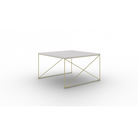 Stolík kávový Nelia Zlatý+Betón
