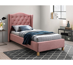 Posteľ ASPEN Velvet, 90x200 cm, staroružová Bluvel 52