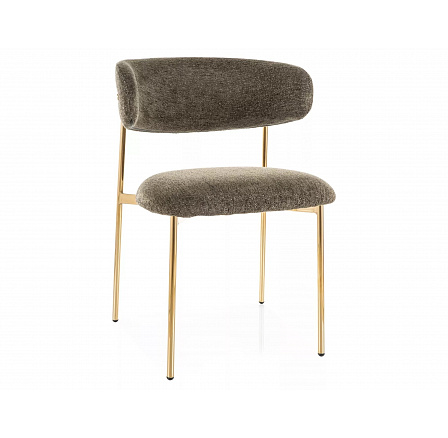 Jedálenská stolička ELTON RAVEN, Olivová 78/Zlatá