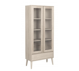 Vitrína Nagano bielený dub
