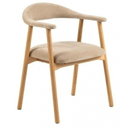 Stolička Addi béžová/dub Danny béžová 3