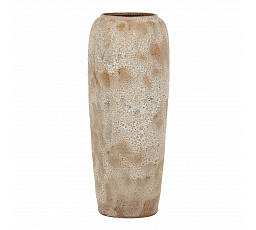 Váza keramická - výška 90 cm, světle béžová