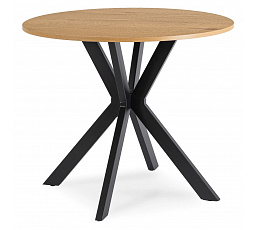 Stôl LAUREN 90 cm Dub Zlatý/Čierny