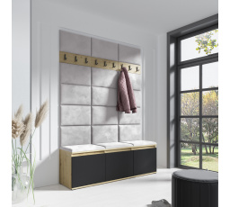 Predsieňová stena EMI 6, Trinity 32/Artisan + Black