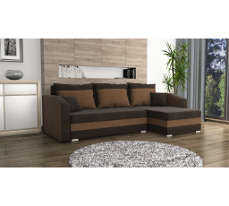 Rohová sedacia súprava Fabian UNI tm.hnedá/hnedá