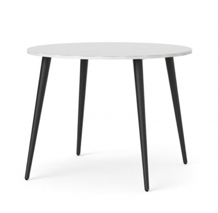 Jedálenský stôl RETRO 386, Biely/Čierny