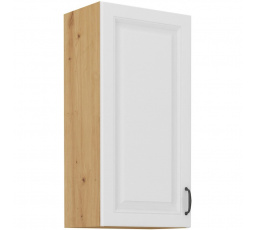 Kuchynská horná skrinka STIPE 40 G 90 1F, Biela/Dub artisan