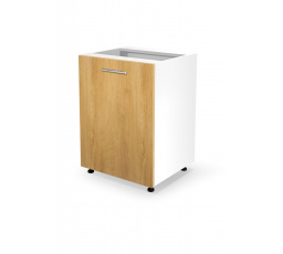 Kuchynská dolná skrinka VENTO D-60/82, medový dub/biela