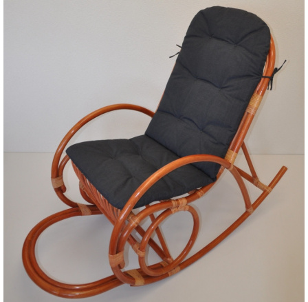 Vankúš UNI pre hojdacie kreslo tkanina tmavo sivé odlesky