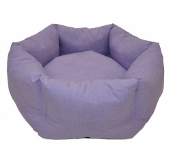 Šesťhranná posteľ AXIN - fialové odlesky