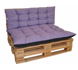 Podušky na paletový nábytok sada Basic - látka fialový melír