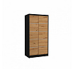 Posuvná skriňa RIVA 100 Black+Artisan