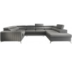 Rohová sedacia súprava v tvare U LOUIS, Flores 5 Pravá